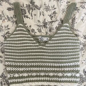 Hollister crochet tank
